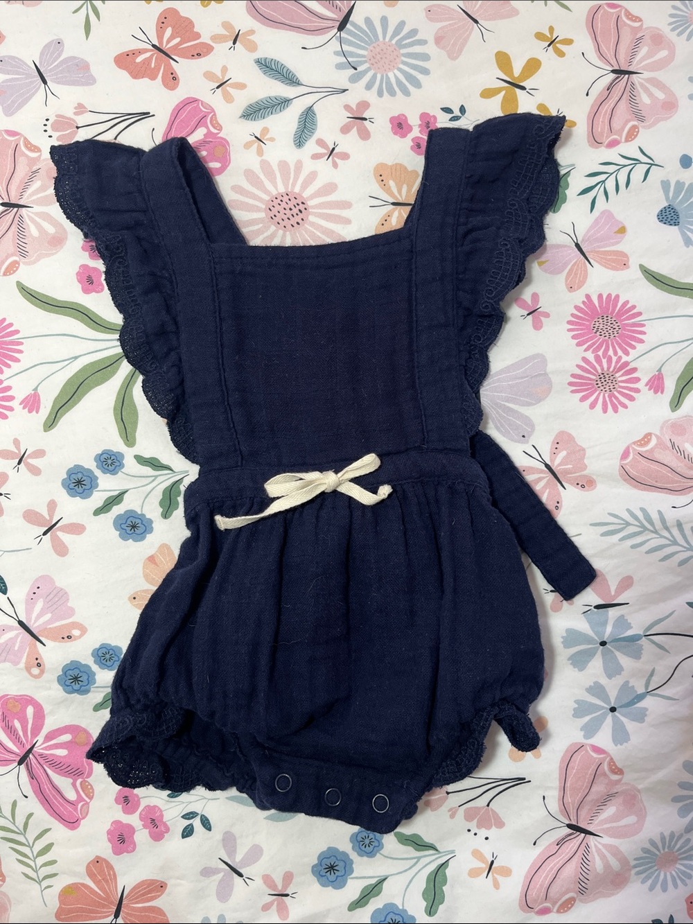 Jamie Kay Organic Cotton Muslin Evie Playsuit Romper - Peacock